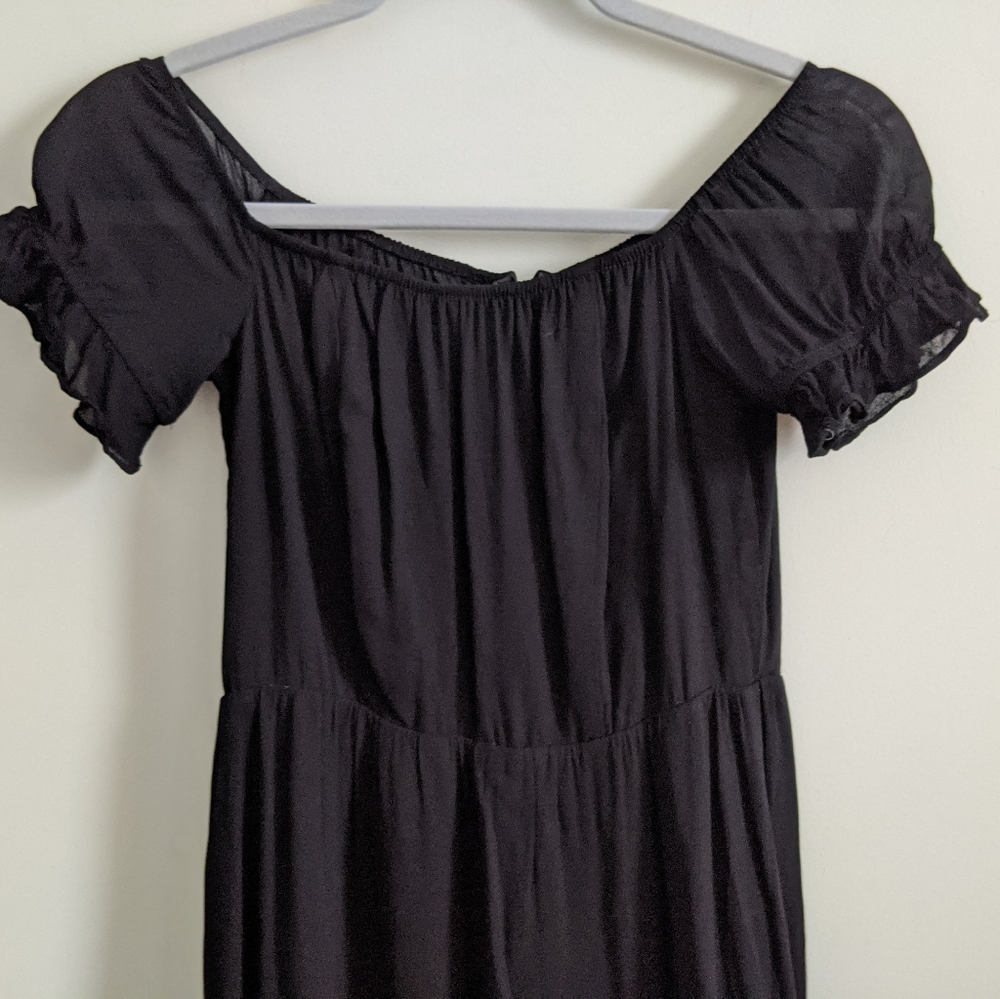 Reformation Black Midi Dress 2